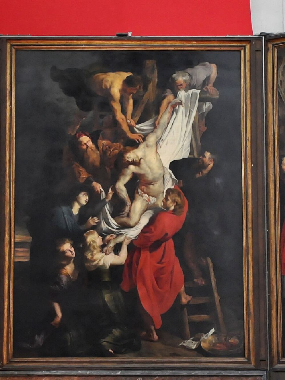 El tríptico del Descendimiento de la Cruz de Rubens en la Catedral de Nuestra Señora de Amberes